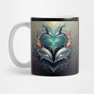 Dolphin Hearts Of Love 10 Mug